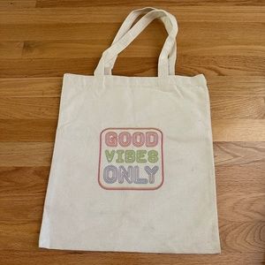 Good Vibes Only Canvas Tote Bag
